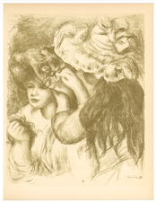 Pierre-Auguste Renoir lithograph "Chapeau epingle"