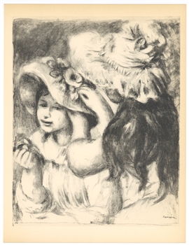 Pierre-Auguste Renoir lithograph "Chapeau epingle"