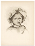 Pierre-Auguste Renoir lithograph "Pierre Renoir de face"