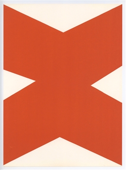 Ellsworth Kelly original lithograph, 1958, derriere