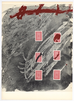 Antoni Tapies lithograph, 1974