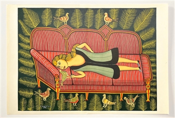 Morris Hirshfield lithograph