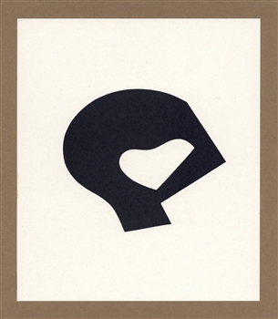 Jean Hans Arp lithograph Pensieri Poesie Disegni Collages