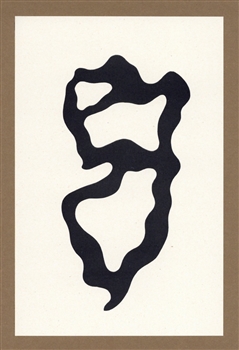 Jean Hans Arp lithograph Pensieri Poesie Collages