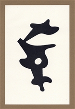 Jean Hans Arp lithograph Pensieri Poesie Disegni Collages