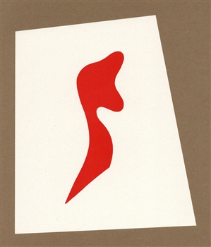 Jean Hans Arp lithograph Pensieri Poesie Disegni Collages