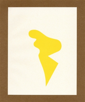 Jean Hans Arp lithograph Pensieri Poesie Disegni Collages