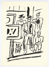 Fernand Leger lithograph Mes Voyages