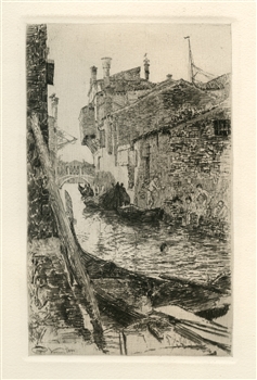 Charles Corwin etching Venice