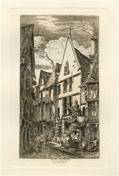 Charles Meryon La rue des Toiles, Bourges