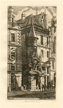 Charles Meryon Tourelle, rue de la Tixeranderie