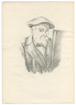 Paul Cezanne "Self Portrait" lithograph