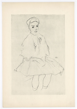 Egon Schiele lithograph