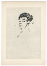 Egon Schiele lithograph