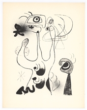 Joan Miro surrealist composition, 1947