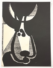 Pablo Picasso Head of Bull Turned Left lithograph
