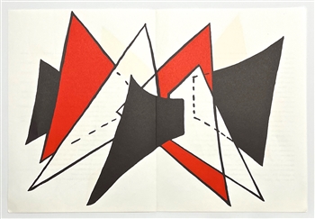 Alexander Calder original lithograph Stabiles