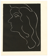 Henri Matisse original woodcut Pierre a feu / Les miroirs profonds