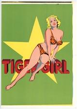 Mel Ramos original lithograph "Tiger Girl"