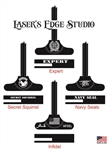 Laser Engraved Military design Charging Handles: Expert, Navy Seals, Infidel, Secret Squirrel.