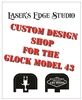 Back Slide Plate for Glock 43 Pistol - Custom