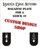 Glock 42 Engraved Magazine Plate - Custom