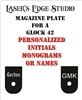 Engraved Glock 42 Magazine Plates specialty pattern