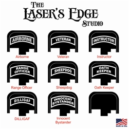 Engraved S&W M&P Back Plate  Tab Text Patterns
