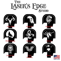 Laser engraved S&W Shield Back Plate Animal Patterns