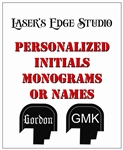 Engraved S&W Shield Back Plate Custom Names, Initials, or monograms Patterns