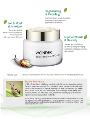 WONDER SNAIL CREAM  -Made in KOREA