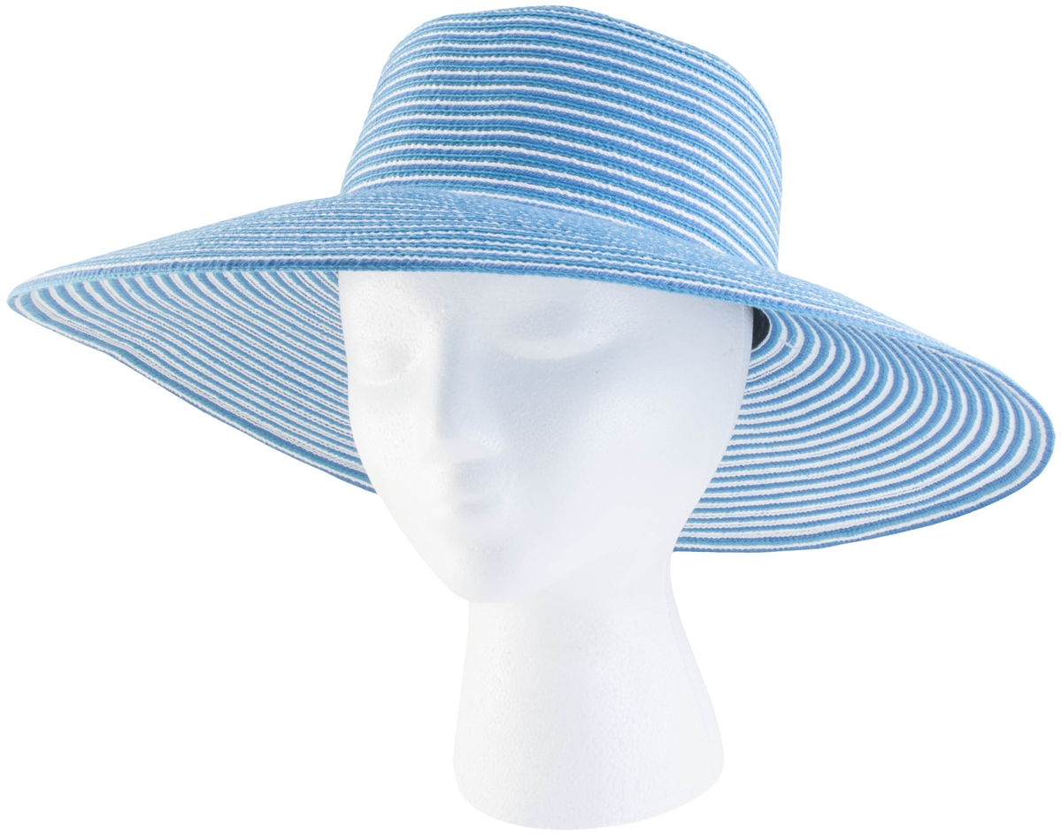 Women's Braided Spring Brunch Sun Hat - Blue UPF 50+