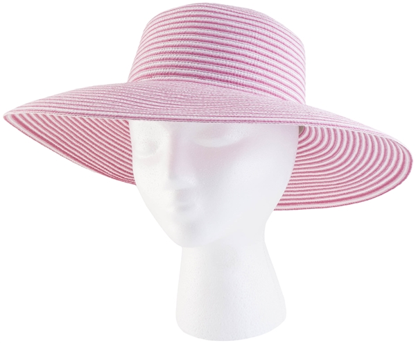 Women's Braided  "Spring Brunch" Sun Hat - Pink  UPF 50+