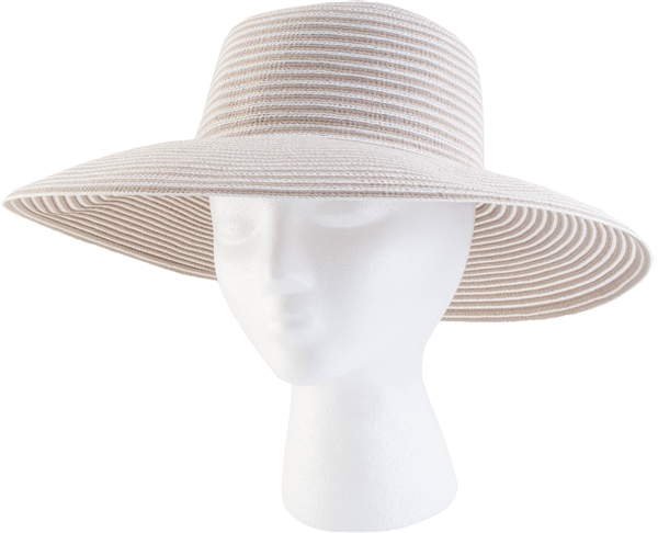 Women's Braided  "Spring Brunch" Sun Hat -Tan UPF 50+