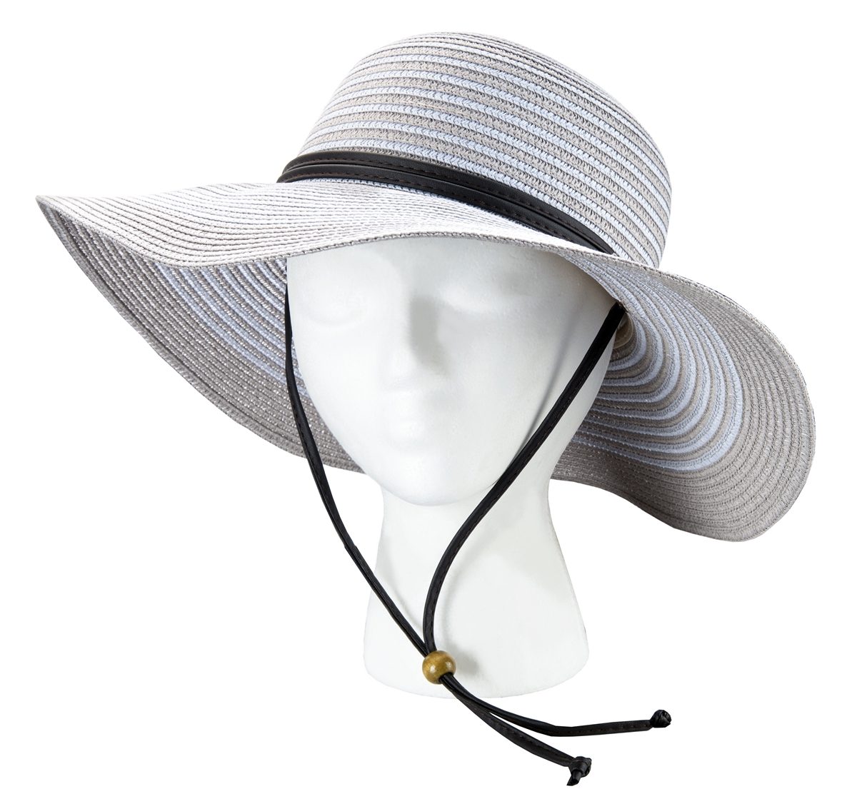 Sloggers Women's Braided Hat with Win Lanyard Grey UPF 50+ Maximum Sun  Protection