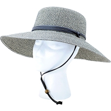 Sloggers Women's Braided Sun Hat with Wind Lanyard UPF 50+
