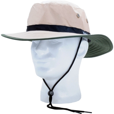 Sloggers Nylon Sun Hat with Wind Lanyard UPF 50+