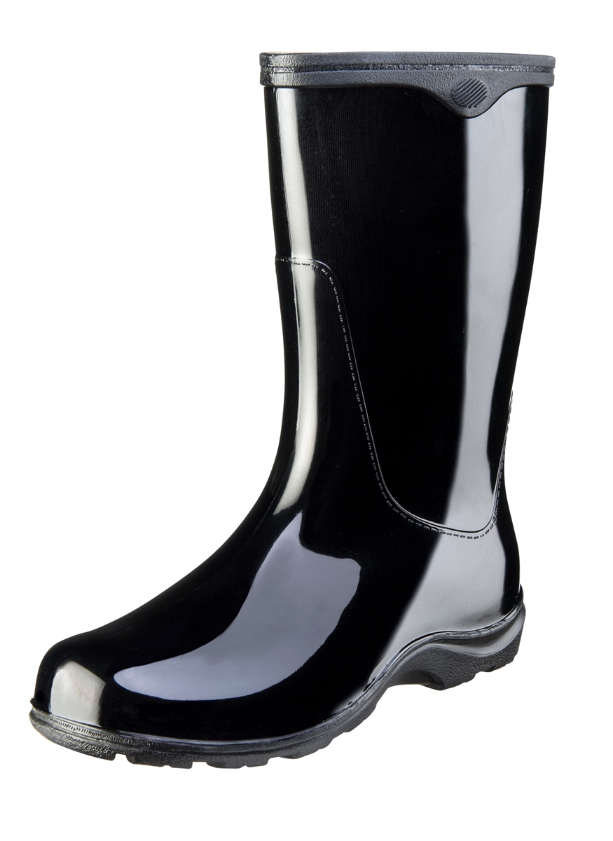 Midnight Black Fashion Boots by Sloggers. Waterproof comfortable