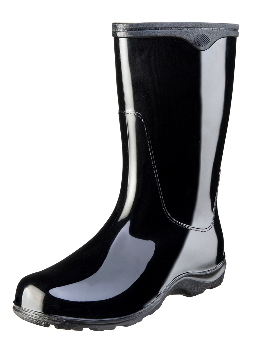 Midnight Black Fashion Boots by Sloggers. Waterproof, comfortable and fun.  Made in the USA