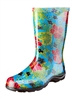 Sloggers Made in the USA Women's Rain Boots Midsummer Blue Print