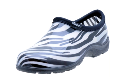 Women's Rain & Garden Shoe - Zebra  - Includes FREE "Half-Sizer" Insoles!
