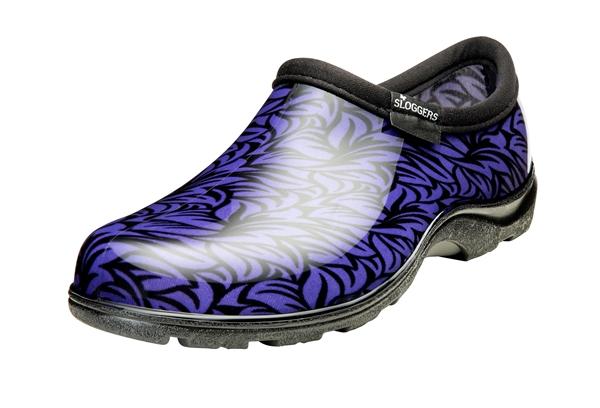Sloggers Women's Rain & Garden Shoe in Casual Floral Purple