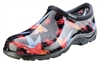 Sloggers Women's Rain & Garden Shoe in Hummingbird Blk/Red Print