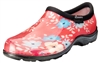 Sloggers Waterproof comfort shoes, Made in the USA! Women's Rain & Garden shoes. Floral Fun Coral Print.