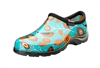 Sloggers Waterproof comfort shoes, Made in the USA! Women's Rain & Garden shoes.Birds TurquoisePrint.