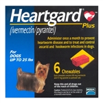 Heartgard Plus Chewables For Dogs Up To 25 lbs, 6 Pack