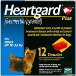 Heartgard Plus Chewables For Dogs Up To 25 lbs, 12 Pack