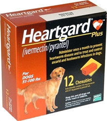 Heartgard Plus Chewables For Dogs 51-100 lbs, 12 Pack