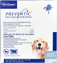 Preventic Tick Collar For Dogs Over 60 lbs, 25''