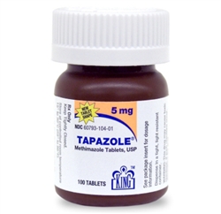 Tapazole 5mg, 100 Tablets